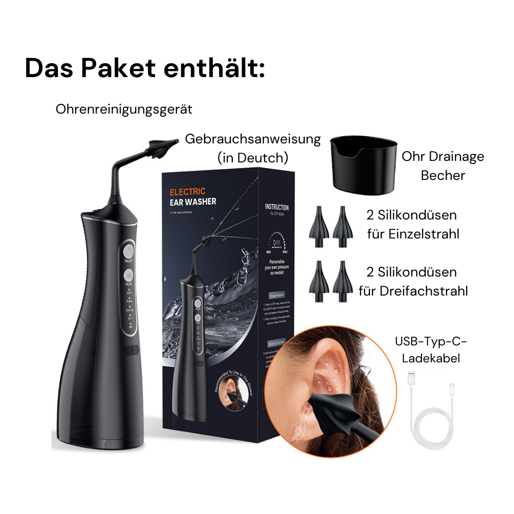 Naprava za izpiranje ušes z vodo